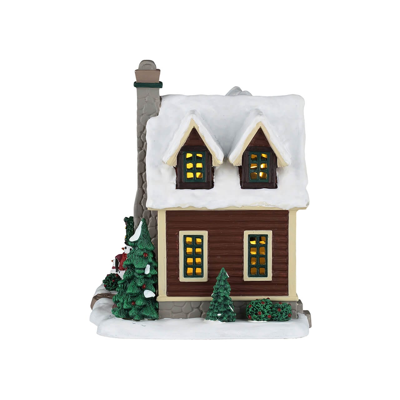 lemax-cozy-forest-cabin-cabane-foret-enneigee-vail-village image 3