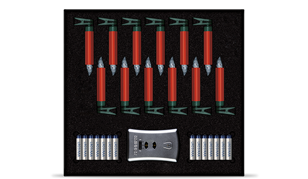krinner-lumix-premium-rouge-mini-basis-set-12-bougies-led-rouges image 2