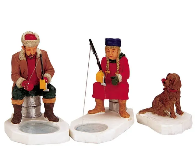 lemax-fishing-for-supper-figurine-miniature-p-che-hivernale-village-no-l image 1