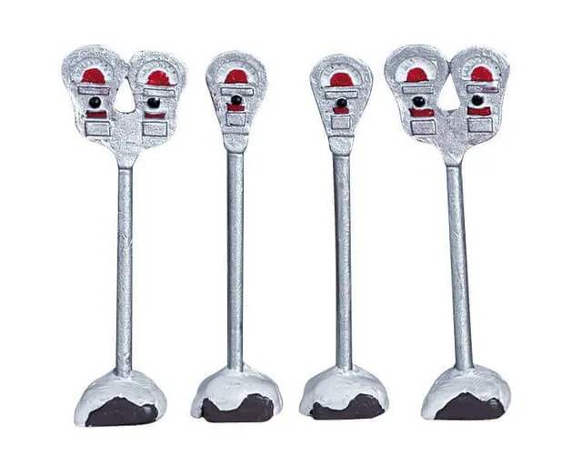 lemax-parking-meters-parcm-tres-miniatures-village-de-no-l image 1