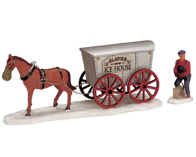 lemax-ice-delivery-figurine-livraison-de-glace-vintage image 1