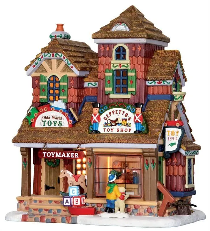 lemax-geppetto-s-toy-shop-boutique-miniature-lumineuse-de-no-l image 1