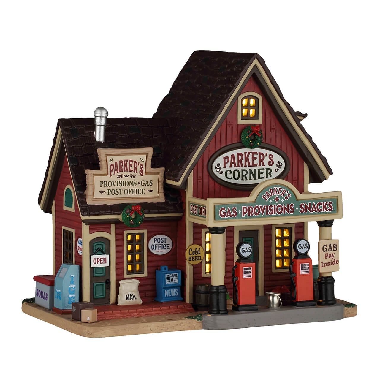lemax-parker-s-corner-b-timent-station-service-boutique-village-harvest-crossing image 1