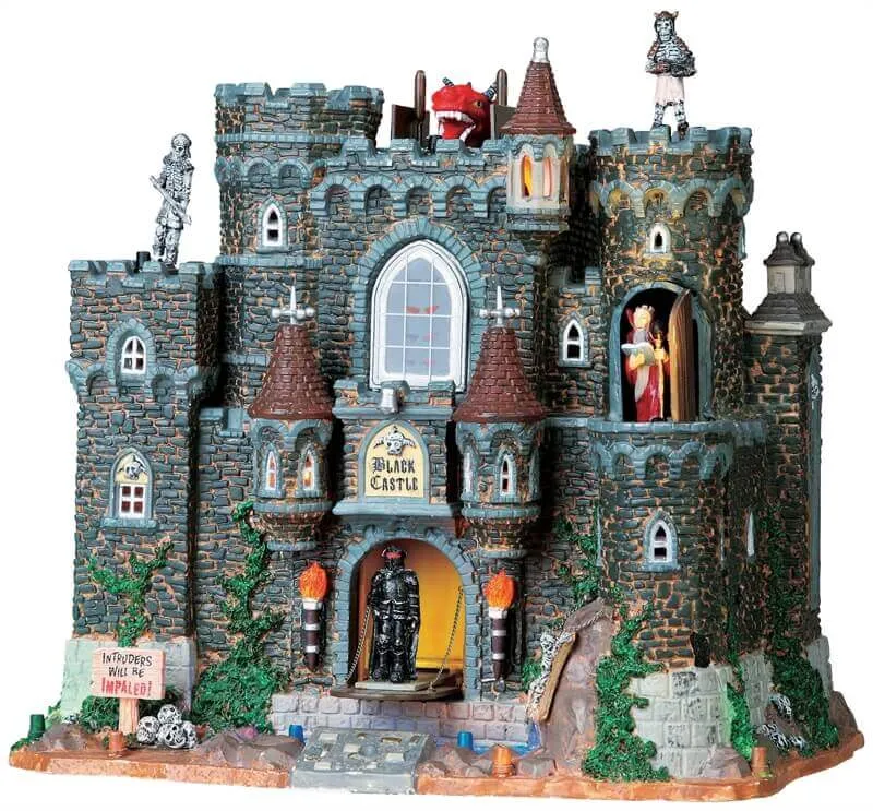 lemax-black-castle-spooky-town-ch-teau-miniature image 1
