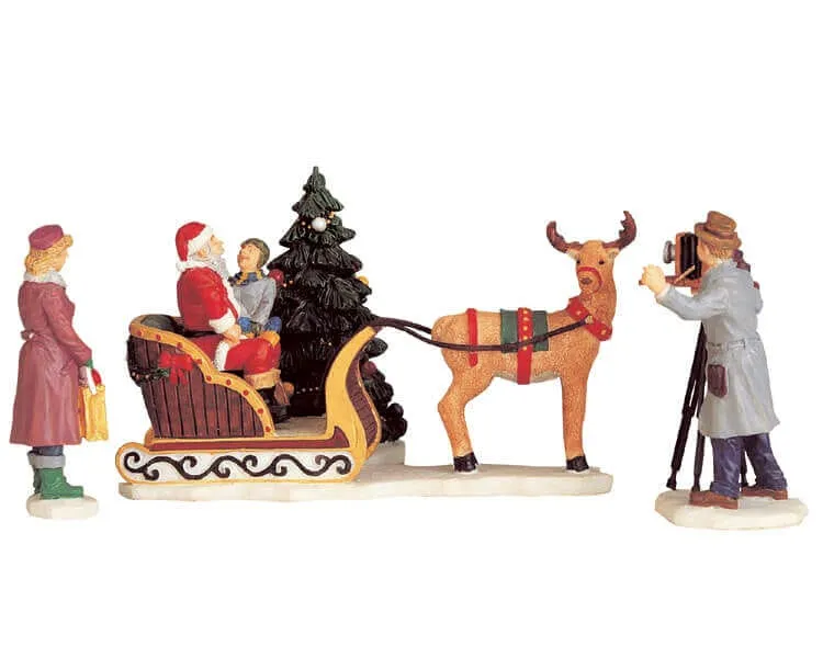 lemax-santa-s-sleigh-tra-neau-du-p-re-no-l image 1