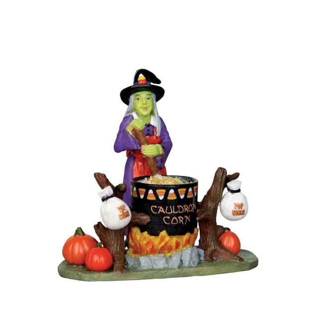 lemax-cauldron-corn-accessoire-miniature-lumineux-spooky-town image 1