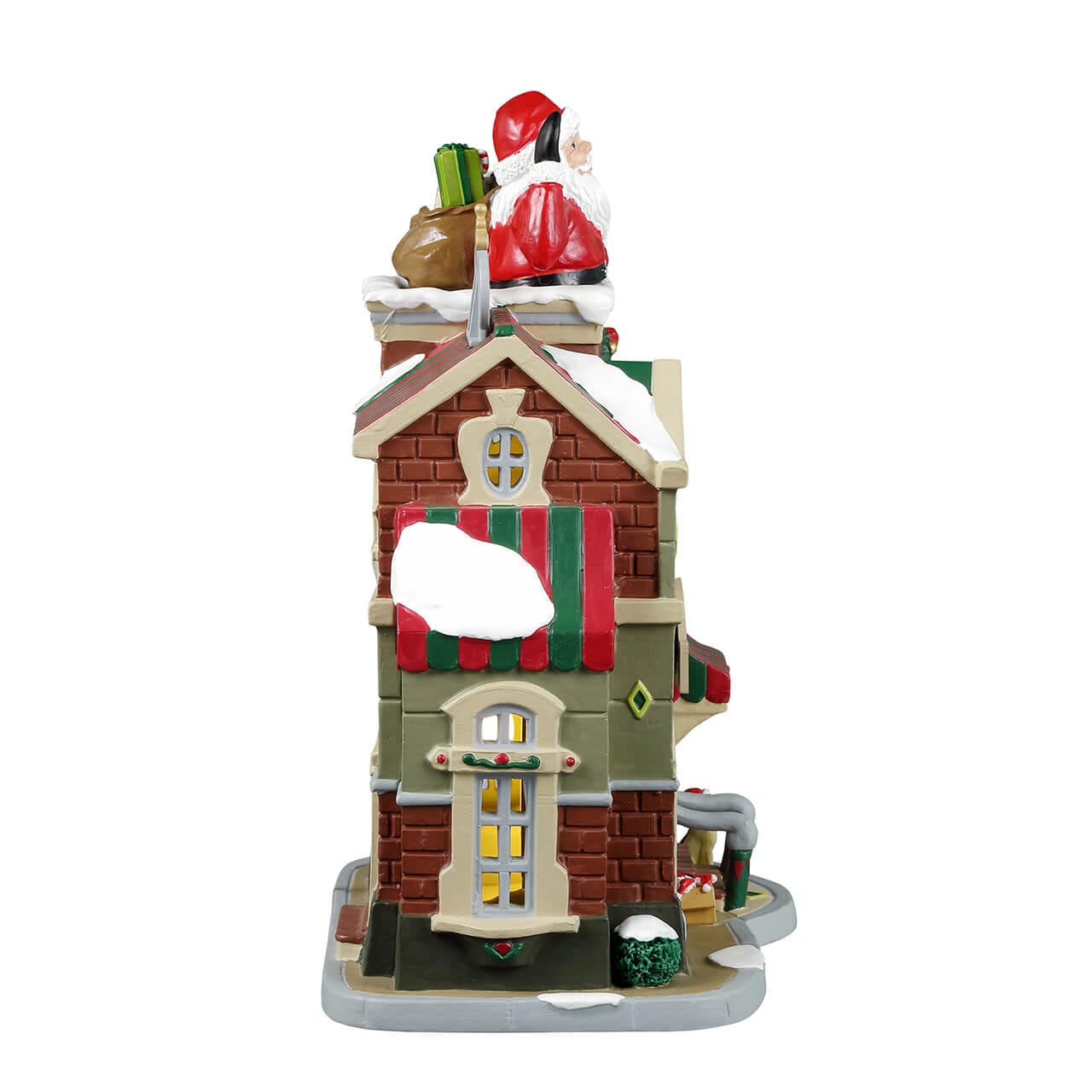 lemax-the-santa-shop-maison-lumineuse-caddington-village-de-no-l image 2