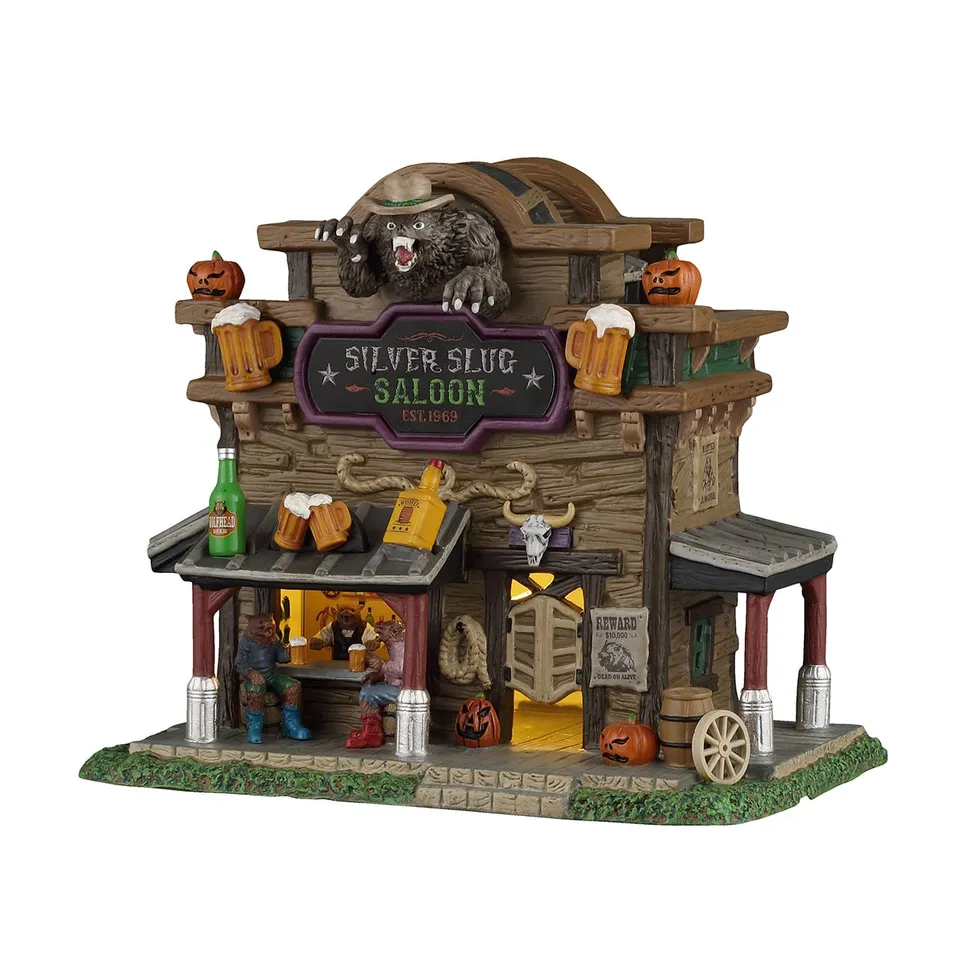 lemax-silver-slug-saloon-b-timent-lumineux-spooky-town image 1