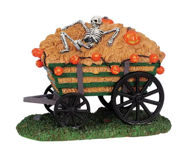 lemax-spooky-haywagon-chariot-de-foin-halloween-spooky-town image 1