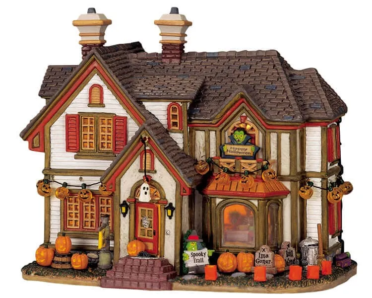 lemax-halloween-party-house-maison-hant-e-miniature-spooky-town image 1