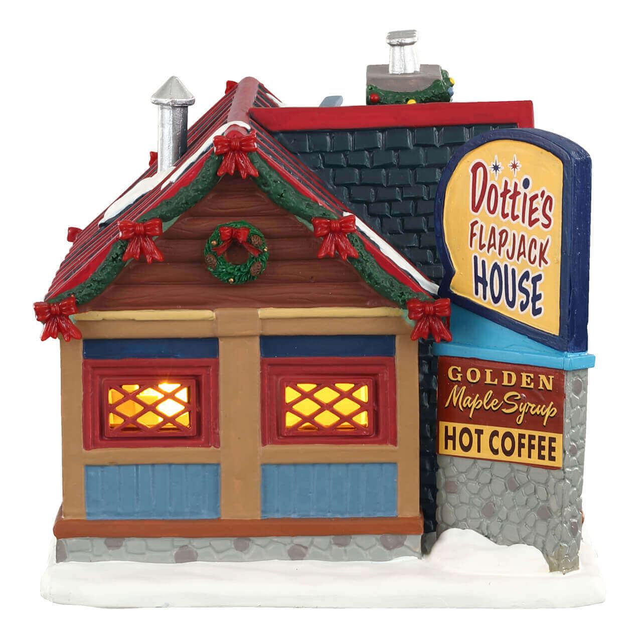 lemax-vail-village-dottie-s-flapjack-house-maison-lumineuse-rustique image 2