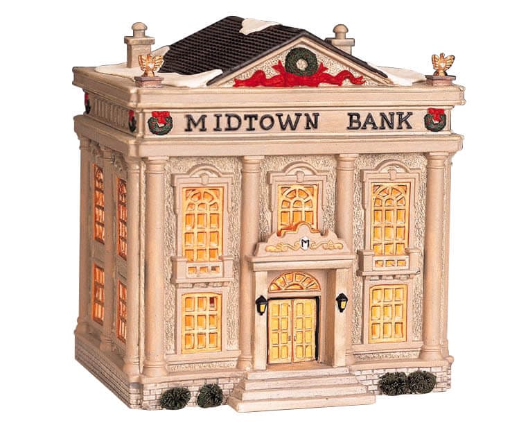 lemax-midtown-bank-maison-de-village-de-no-l-lumineuse image 1