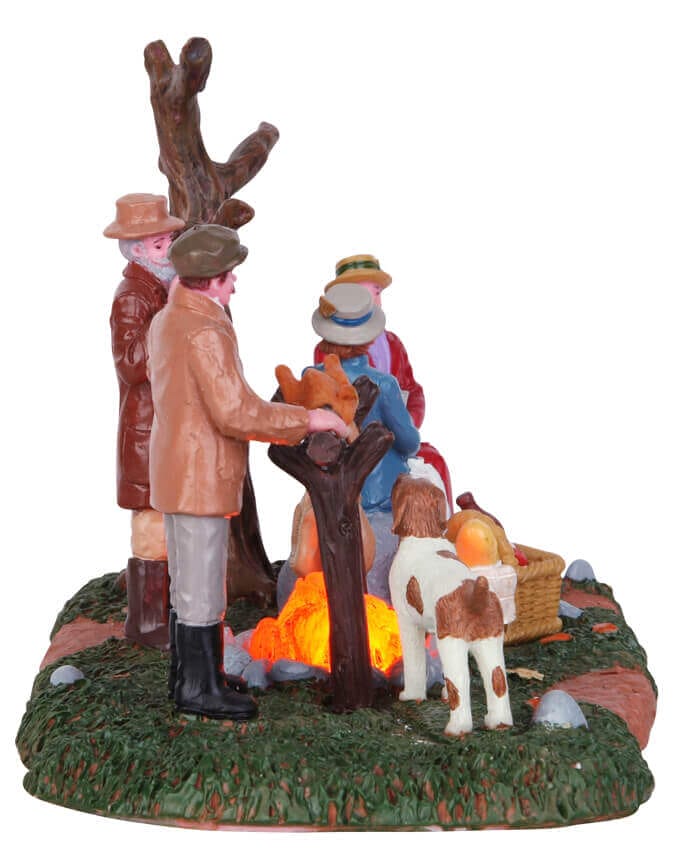 lemax-hunting-party-roast-accessoire-figurine-repas-de-no-l-miniature image 3