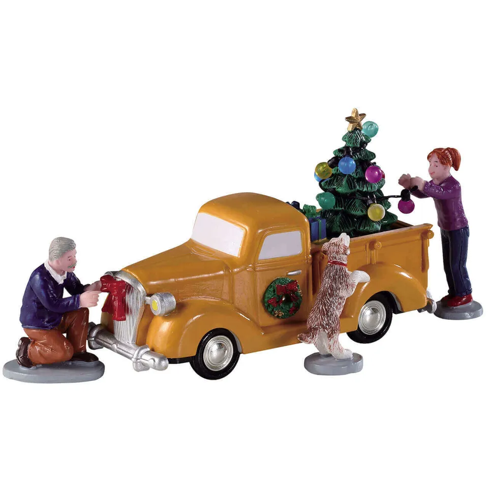 lemax-trimming-the-truck-figurine-sapin-et-pick-up-no-l image 1