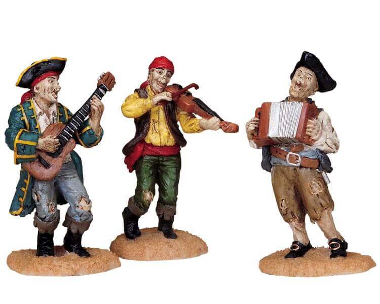 lemax-pirate-shanty-tune-figurine-anim-e-spooky-town image 1