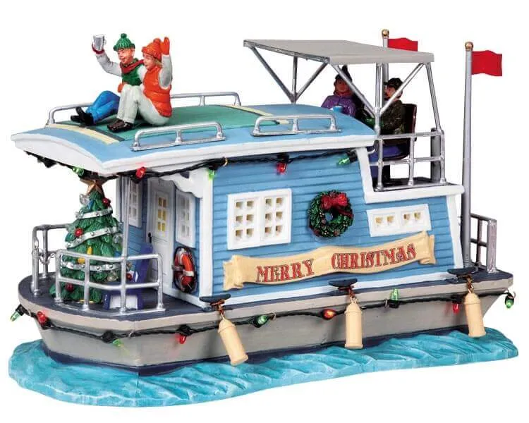 lemax-holiday-houseboat-p-niche-miniature-village-de-no-l image 1