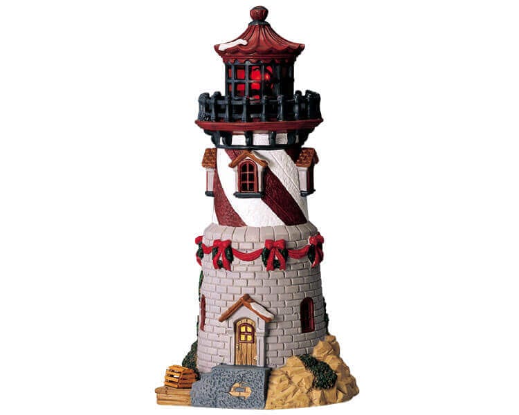 lemax-rock-island-lighthouse-phare-de-village-lumineux image 1