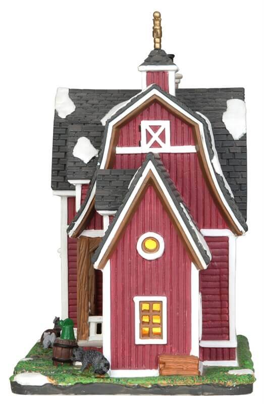 lemax-barn-house-grange-lumineuse-village-de-no-l-miniature image 2