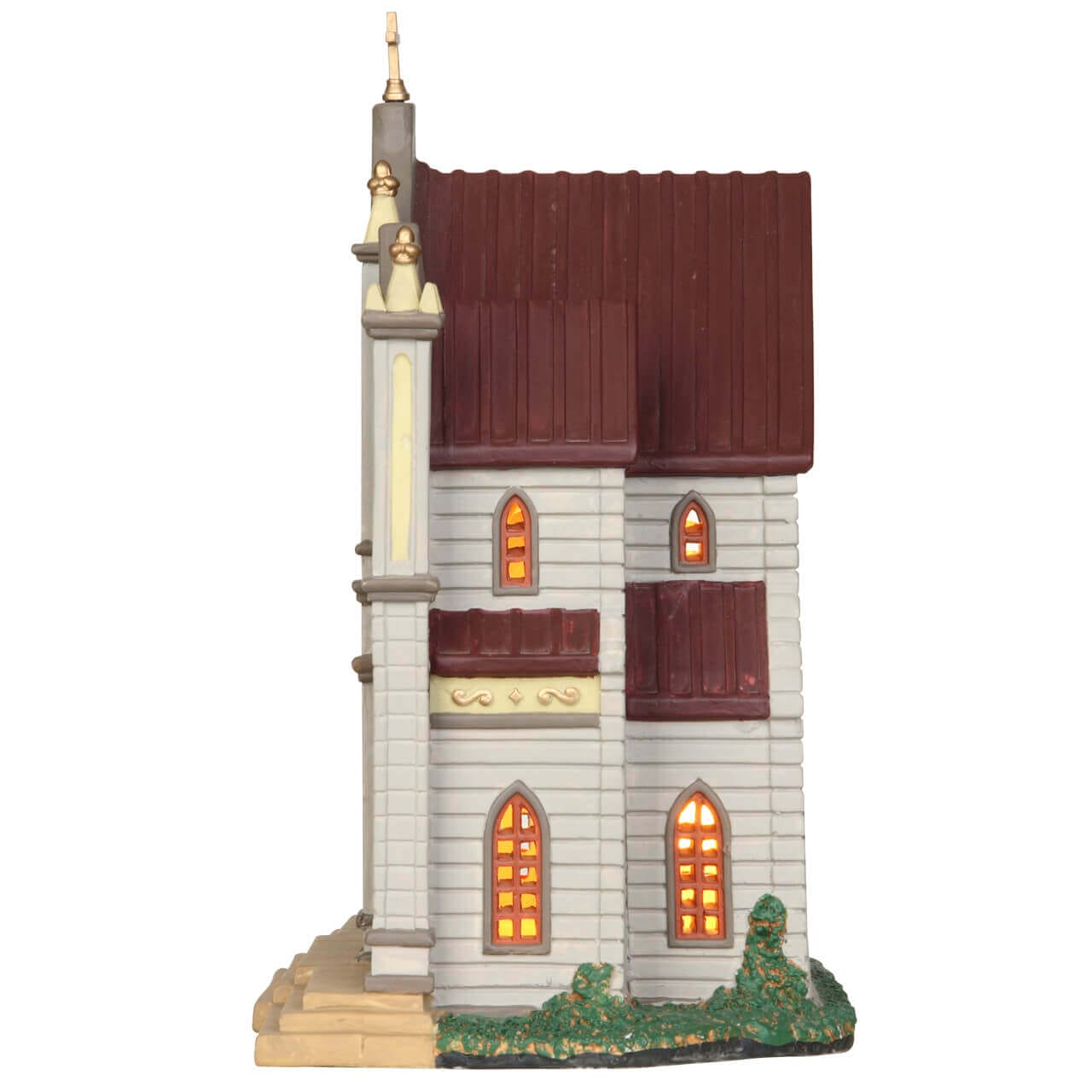 lemax-french-cathedral-cath-drale-miniature-lumineuse-village-de-no-l image 3