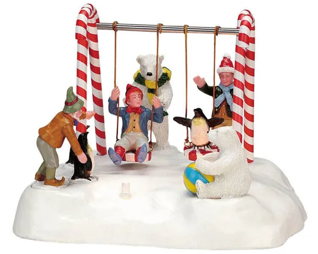 lemax-santa-s-swing-figurine-p-re-no-l-la-balan-oire image 1