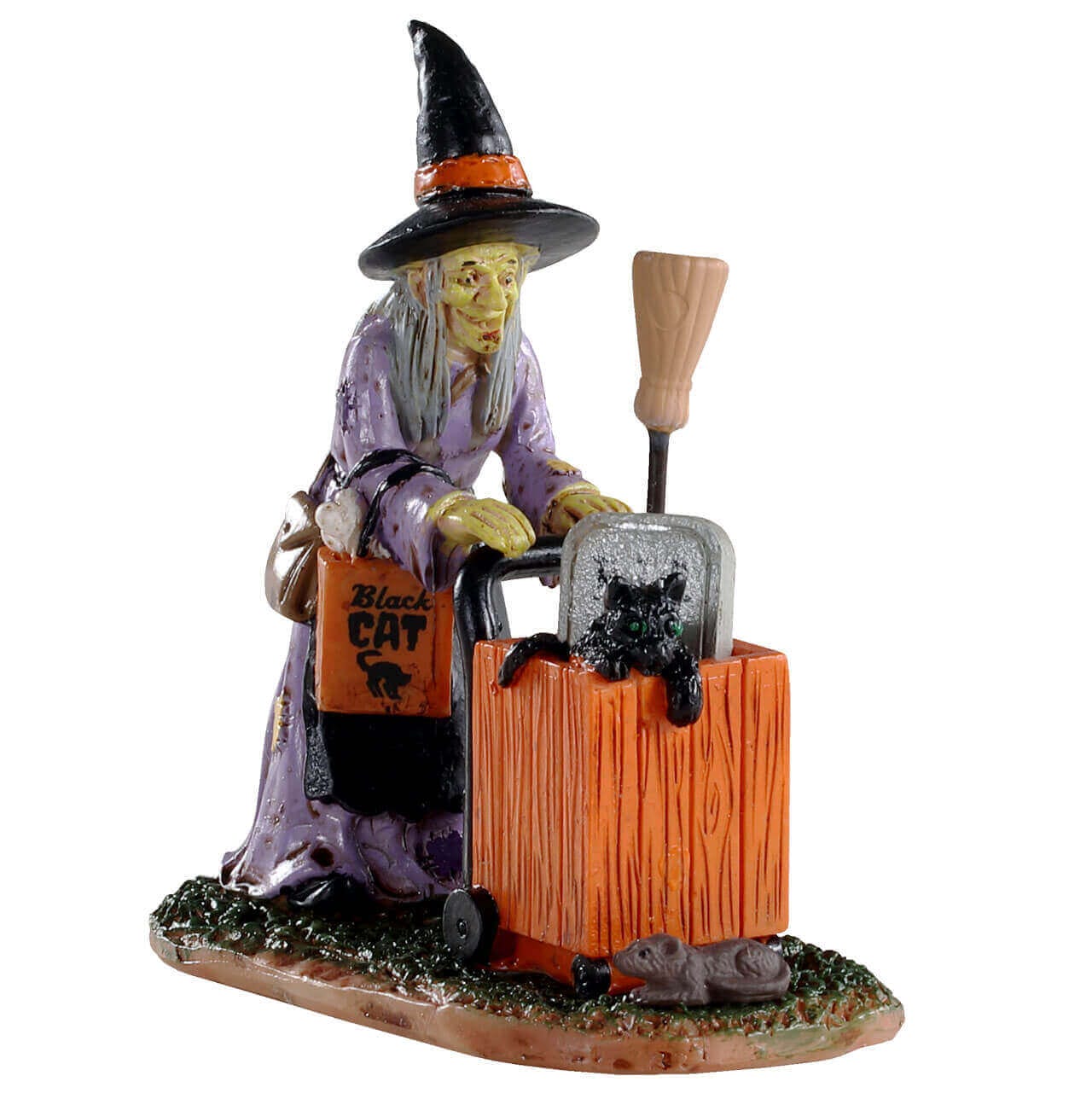 lemax-shopping-for-halloween-figurine-sorci-re-spooky-town image 2