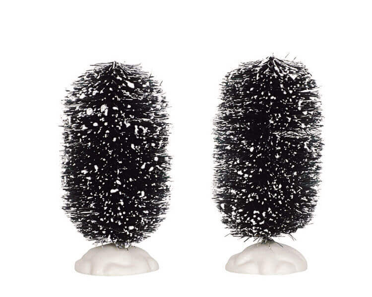 lemax-oval-bristle-tree-4-inch-lot-de-2-mini-sapins image 1
