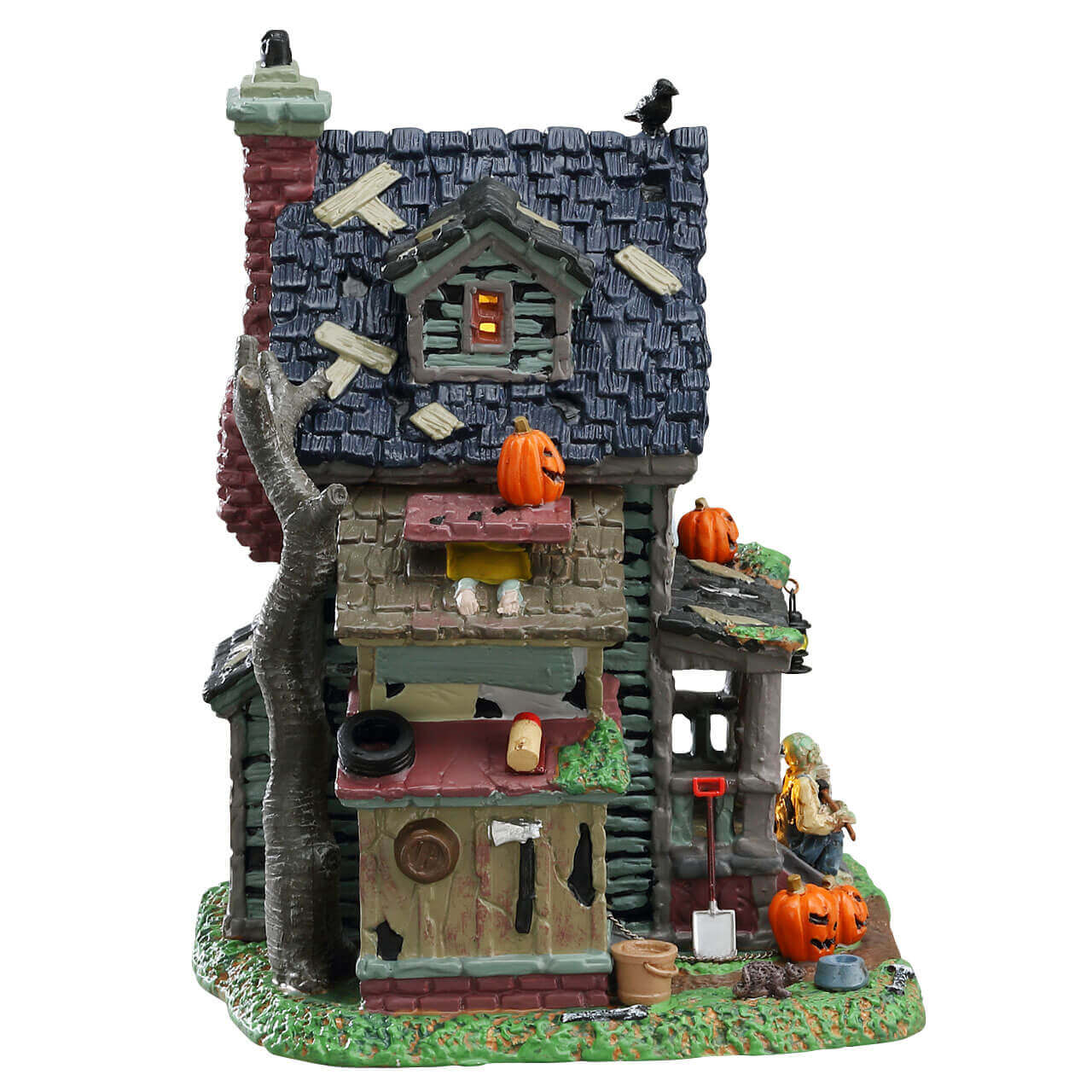 lemax-creepy-neighborhood-house-maison-hant-e-miniature-lumineuse image 3