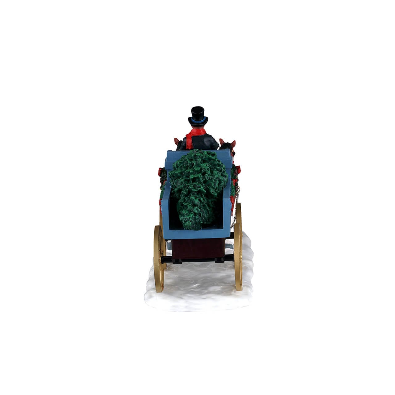 lemax-christmas-is-coming-chariot-de-no-l-avec-chevaux-pour-village-miniature image 4