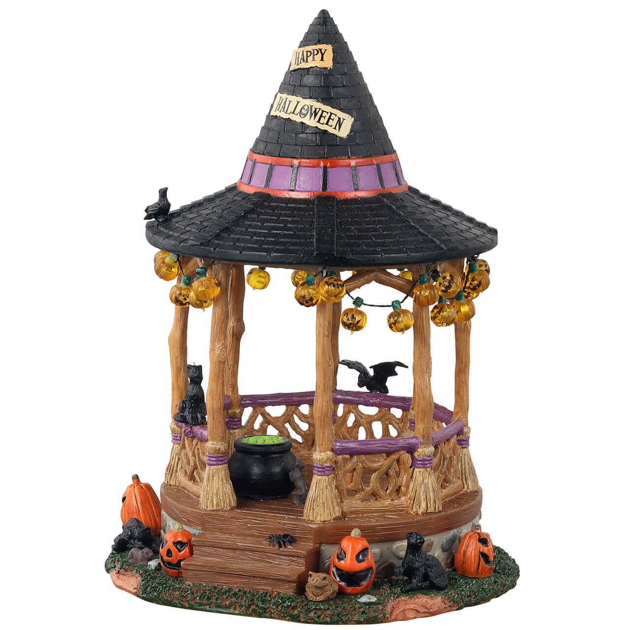 lemax-witch-gazebo-kiosque-sorci-re-spooky-town-halloween image 5