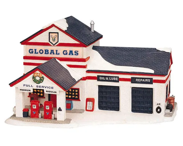 lemax-gas-station-b-timent-lumineux-station-essence-village image 1