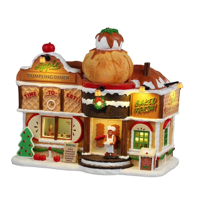 lemax-apple-dumpling-diner-maison-lumineuse-sugar-n-spice image 1