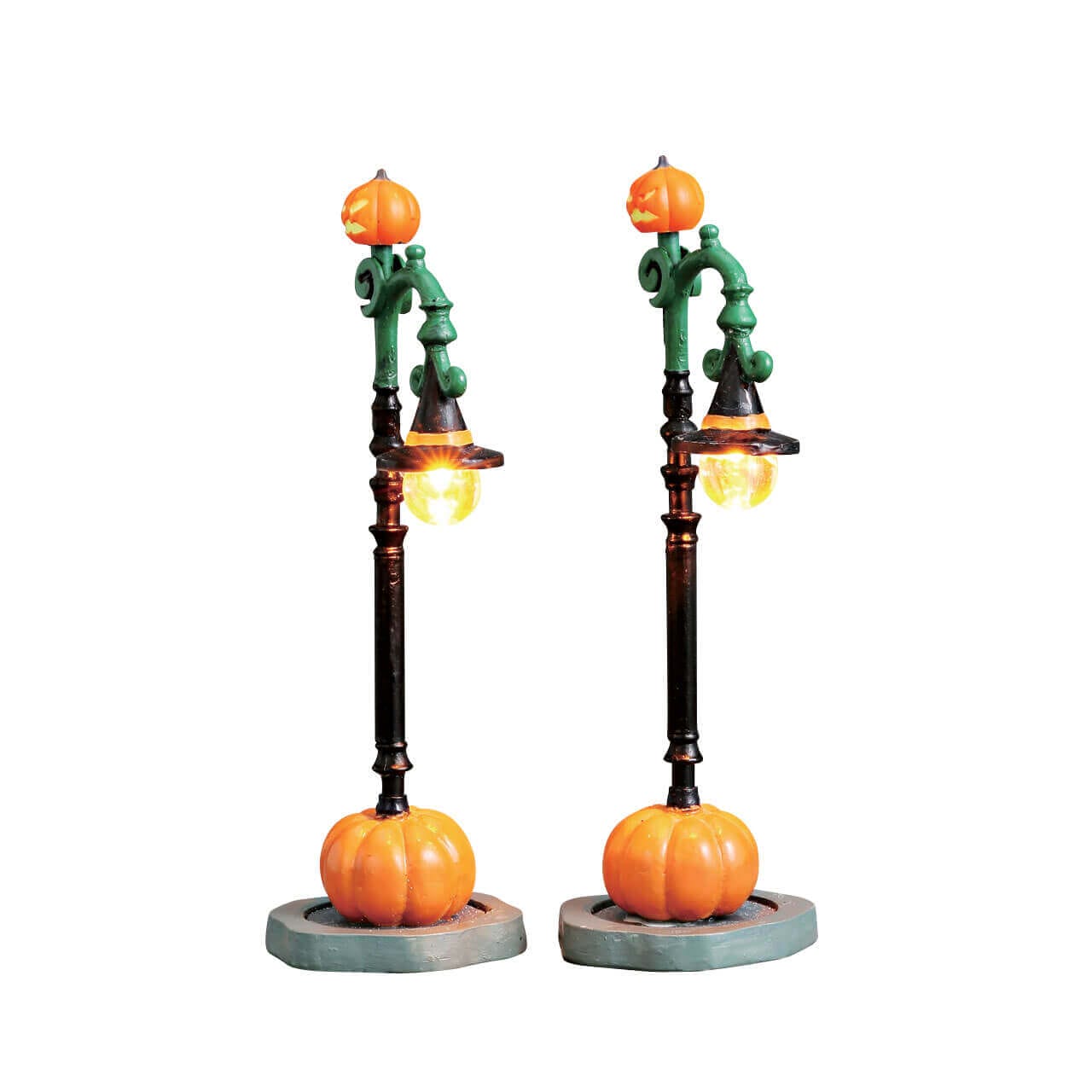 lemax-witch-pumpkin-patch-lot-de-2-accessoires-spooky-town image 1