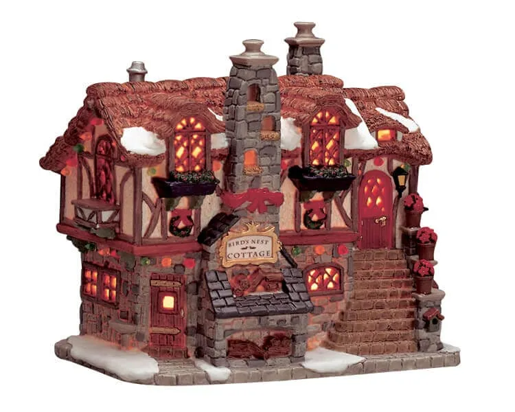lemax-birds-nest-cottage-maison-miniature-lumineuse image 1