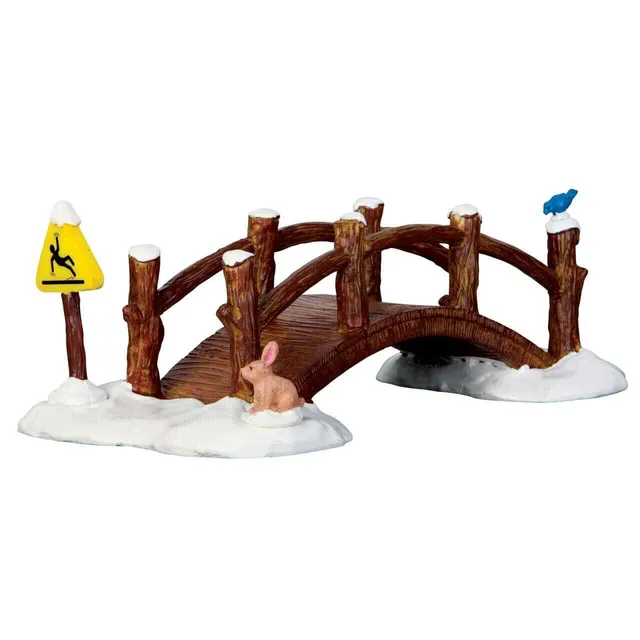 lemax-split-rail-footbridge-petit-pont-bois-vail-village-miniature image 1