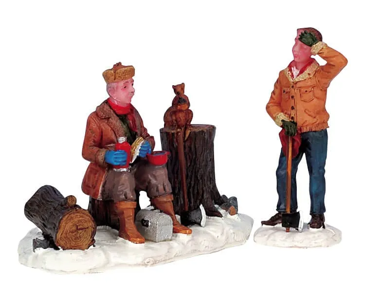 lemax-breaktime-figurine-pause-village-miniature image 1