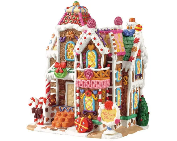 lemax-molasses-manor-maison-miniature-lumineuse-sugar-n-spice image 1