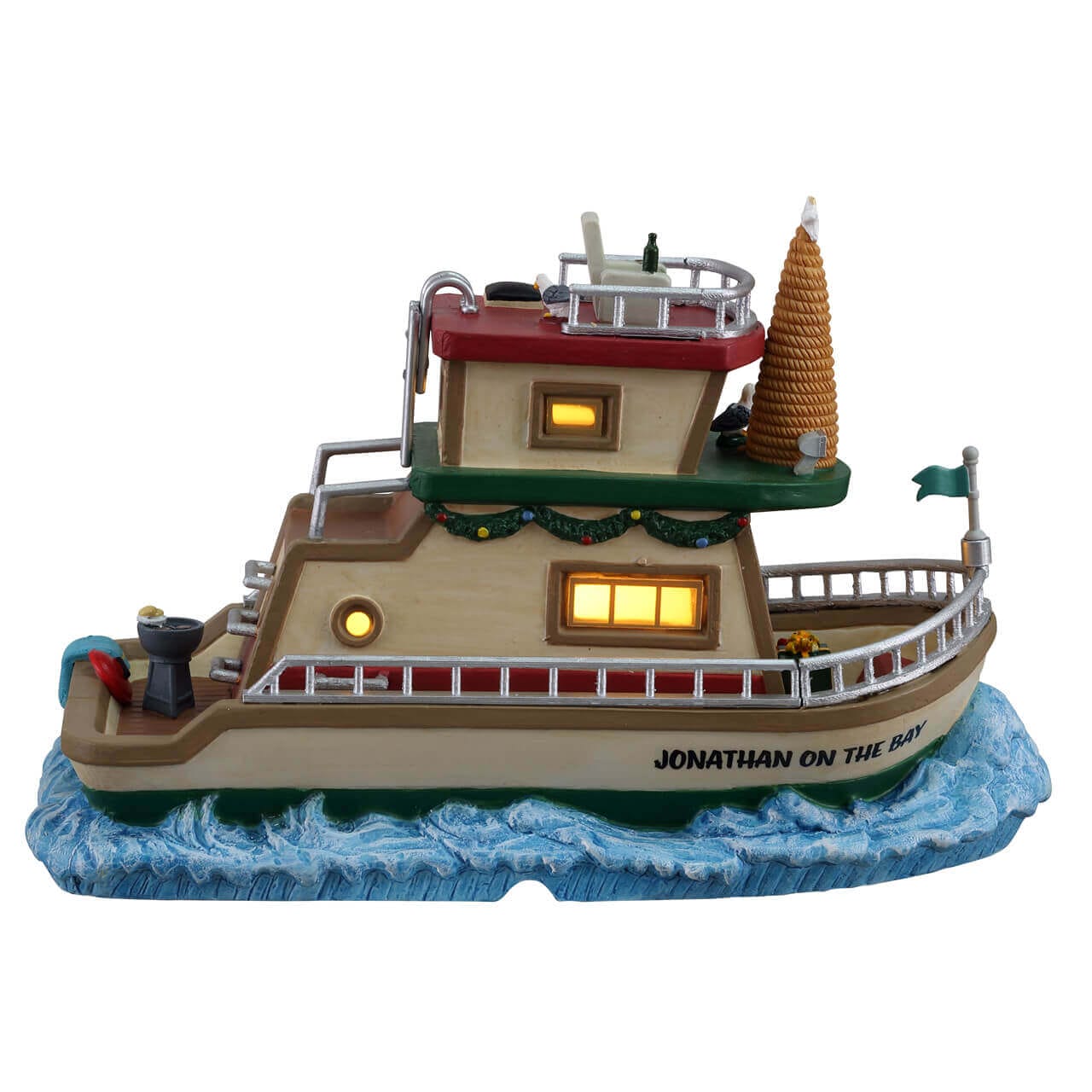 lemax-jonathan-s-houseboat-on-the-bay-p-niche-de-no-l-lumineuse image 4