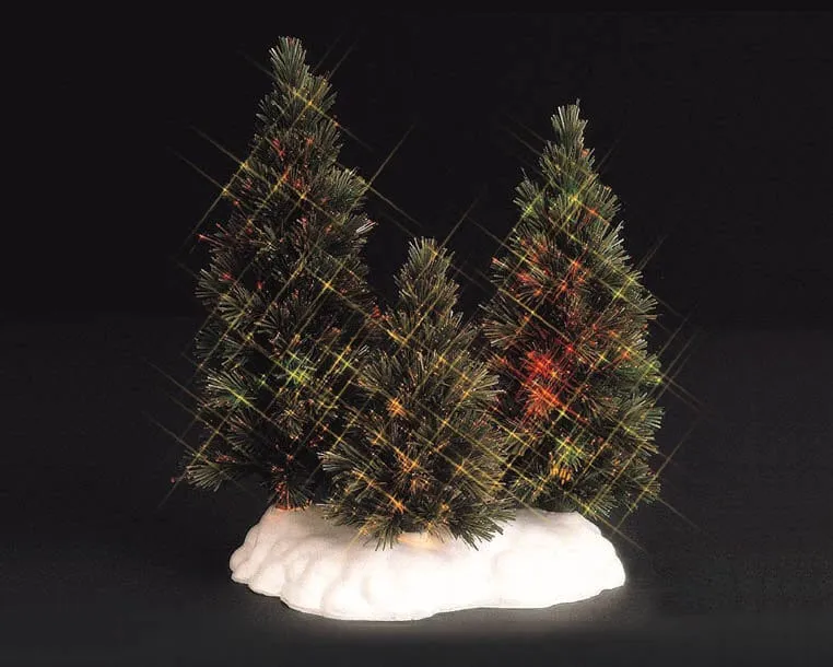 lemax-shimmering-spruce-multi-sapin-miniature-stable-lumineux image 1
