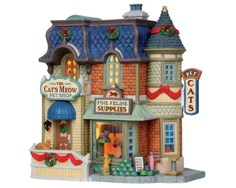 lemax-the-cat-s-meow-boutique-village-de-no-l-lumineuse image 1