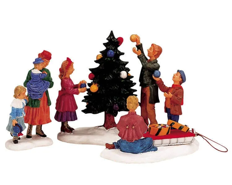 lemax-family-tradition-figurine-famille-village-de-no-l image 1