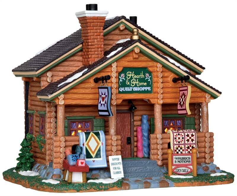 lemax-hearth-home-quilt-shoppe-boutique-lumineuse-village-de-no-l image 1