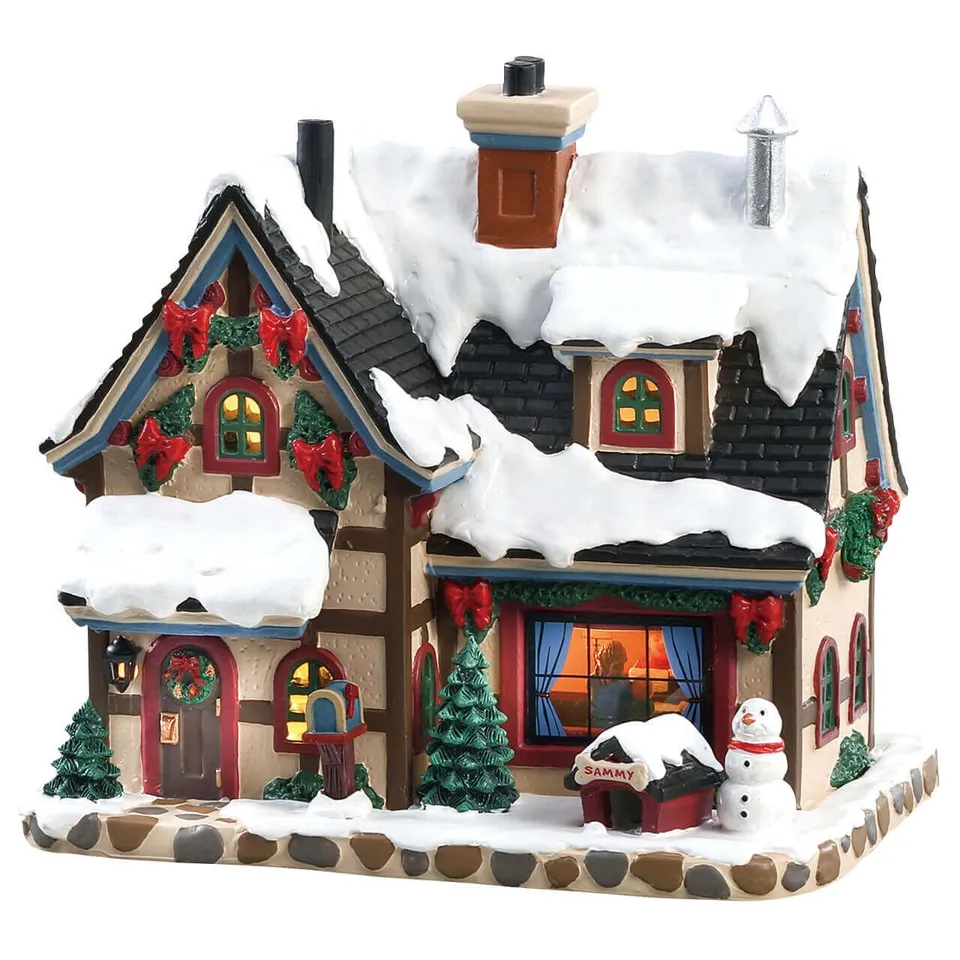 lemax-cozy-christmas-eve-maison-miniature-lumineuse image 1