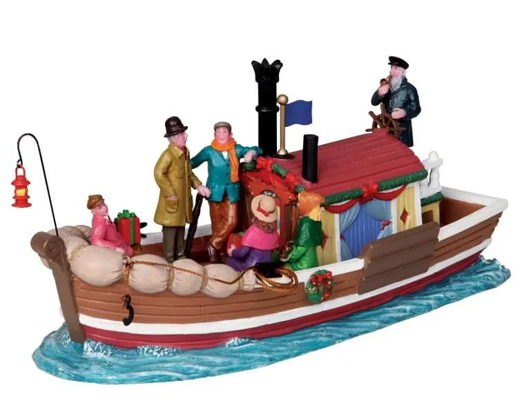 lemax-glenbrook-ferry-bateau-ferry-miniature-pour-village-de-no-l image 1