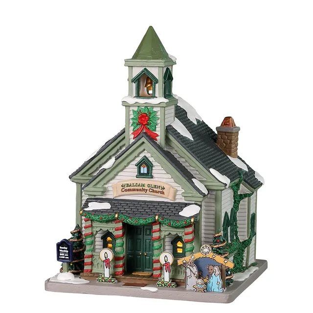 lemax-balsam-glen-church-glise-miniature-lumineuse-de-no-l image 1