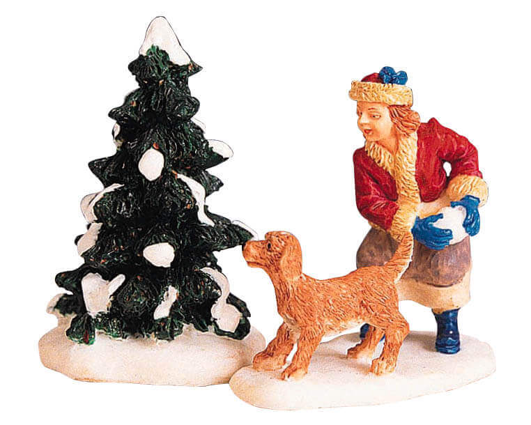 lemax-into-the-fray-figurine-village-de-no-l image 1