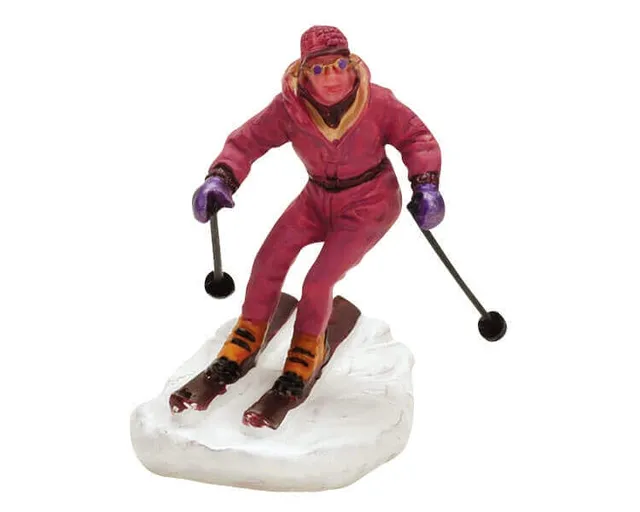lemax-ski-bunny-personnage-ski-miniature-village-de-no-l image 1