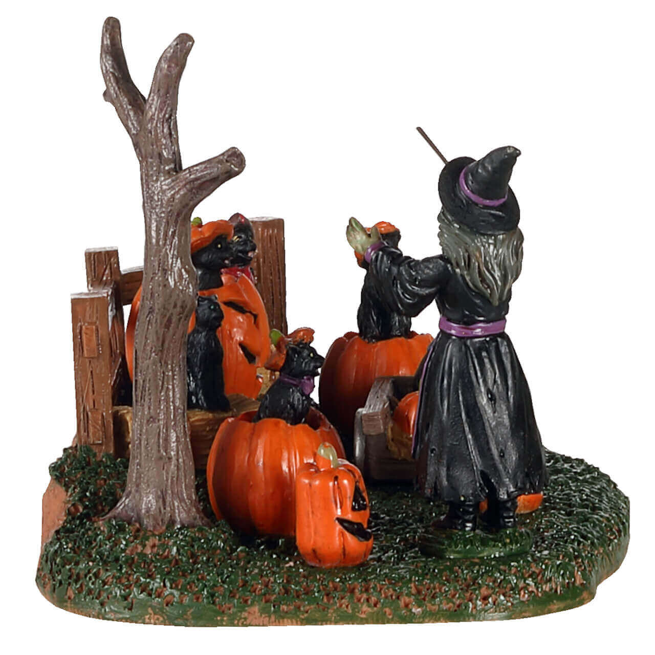 lemax-frightful-feline-choir-ch-ur-chats-halloween-lumineux image 2