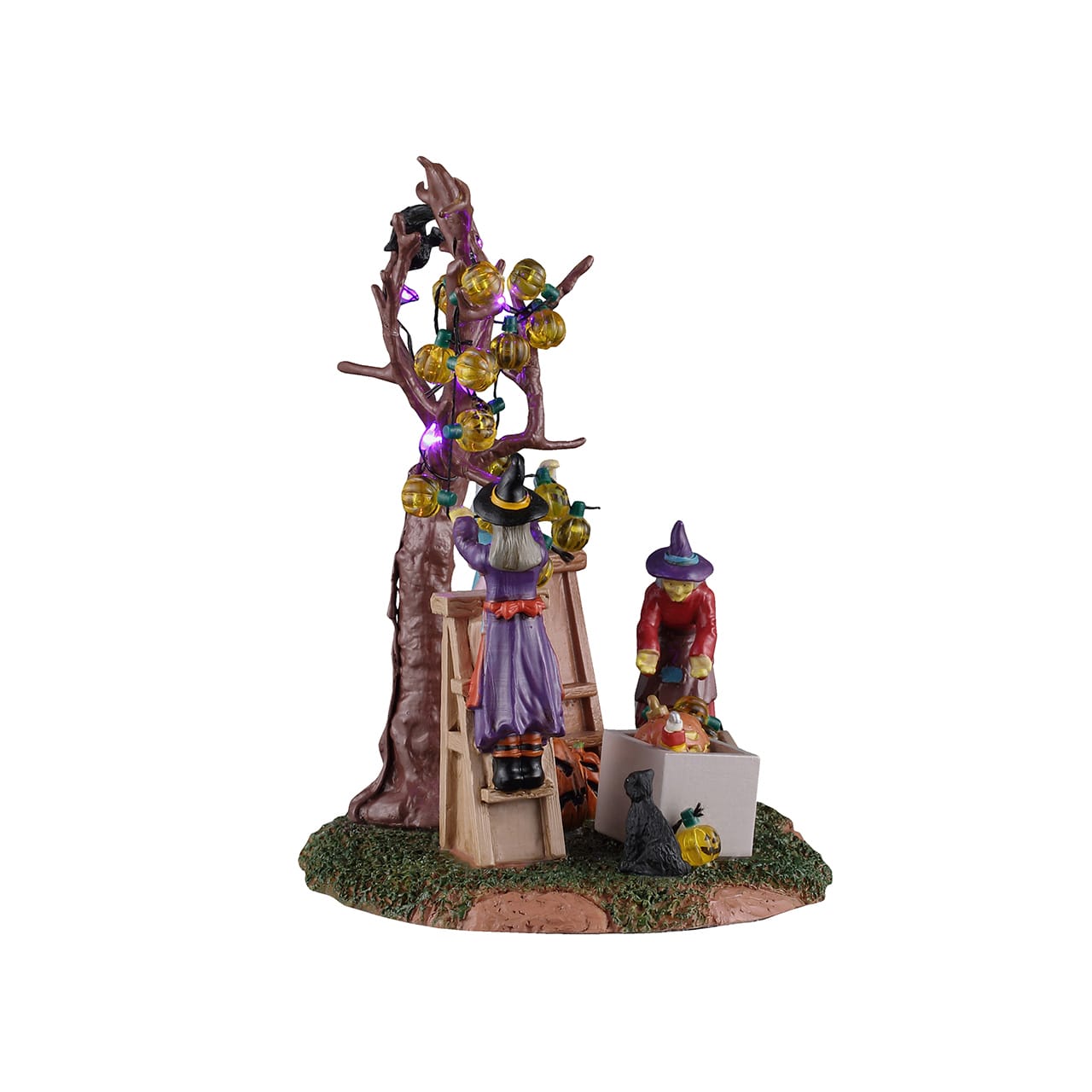lemax-decorating-the-spooky-tree-figurine-village-halloween-spooky-town image 2