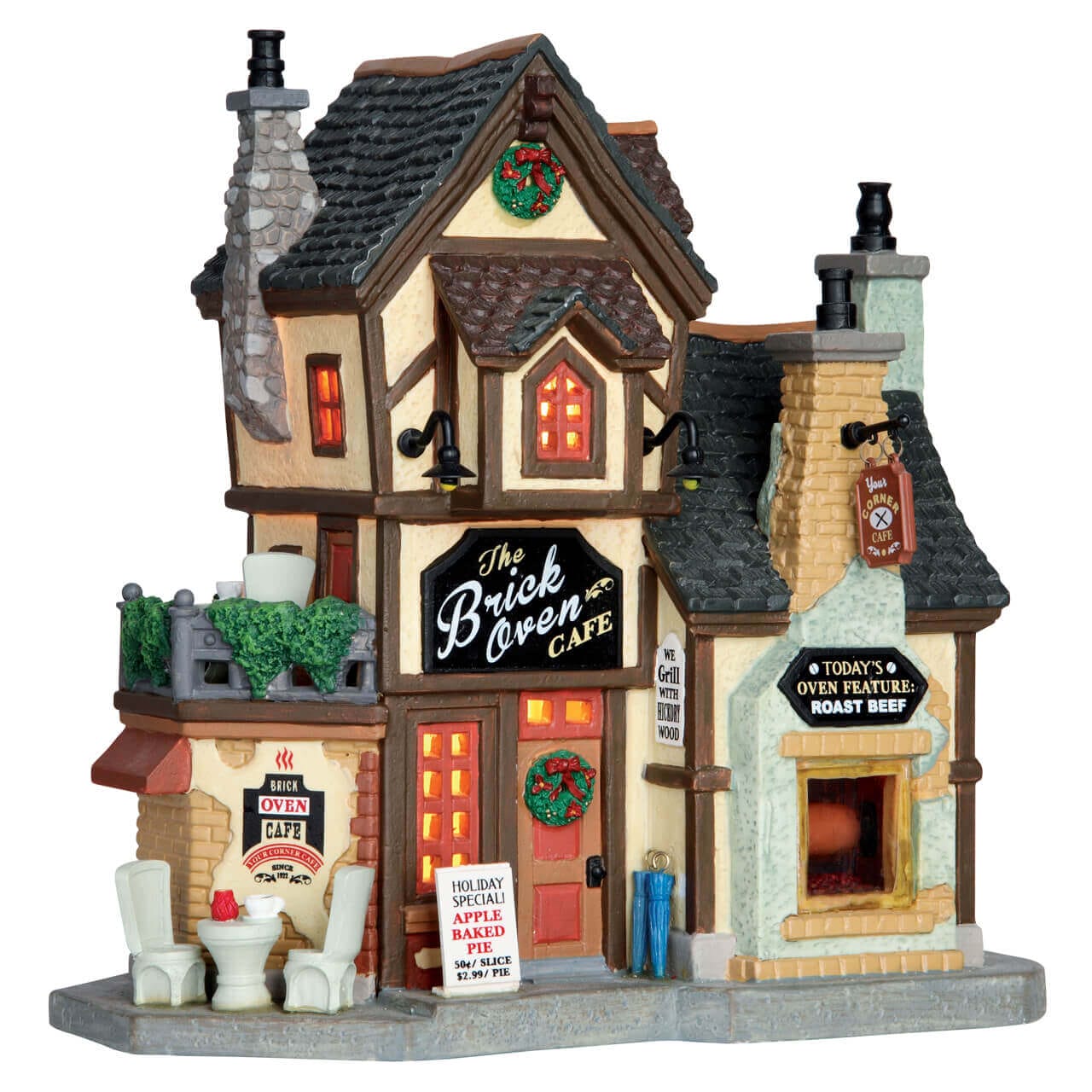 lemax-the-brick-oven-cafe-b-timent-miniature-lumineux-village-de-no-l image 1