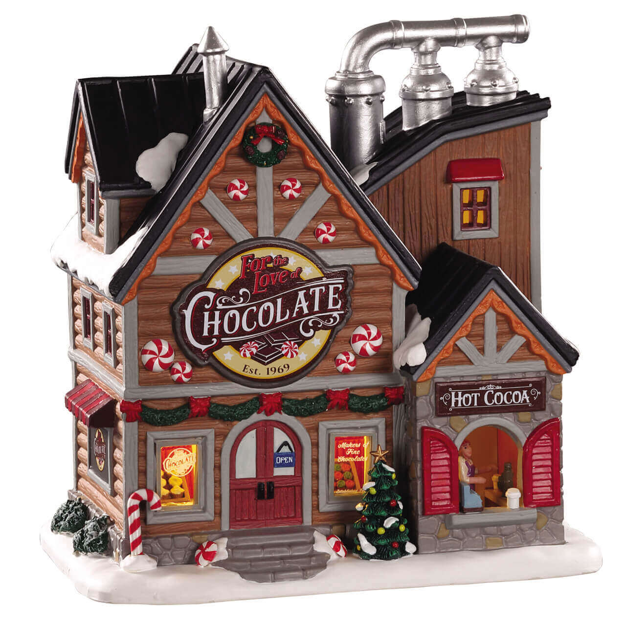 lemax-for-the-love-of-chocolate-shop-boutique-miniature-lumineuse-vail-village image 4